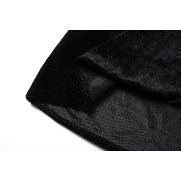 Women's Adult Black Velvet Cloak Costumes for Halloween Christmas Renaissance - Picture 9 of 9